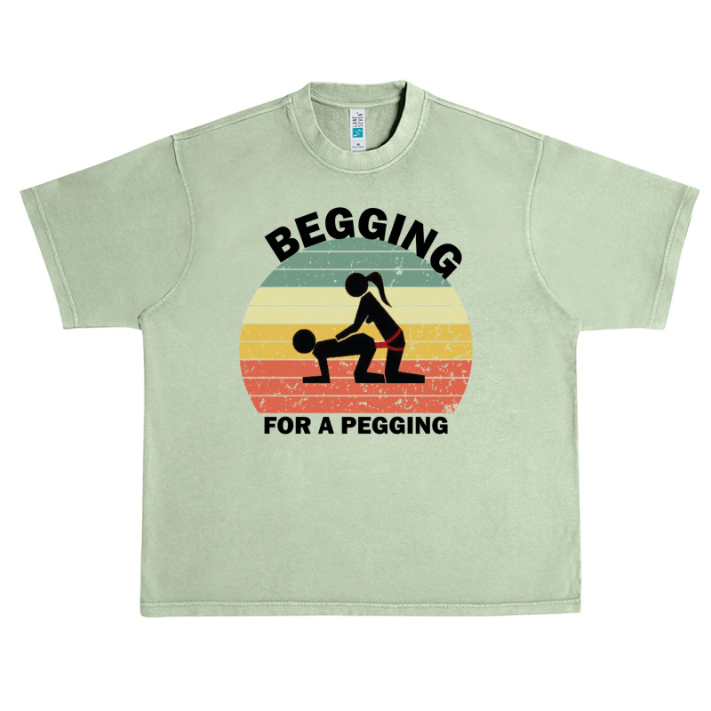 Begging For A Pegging Dominatrix Mistress Bdsm Pegged Urban Heavy T-shirt by cm-arts | Artistshot