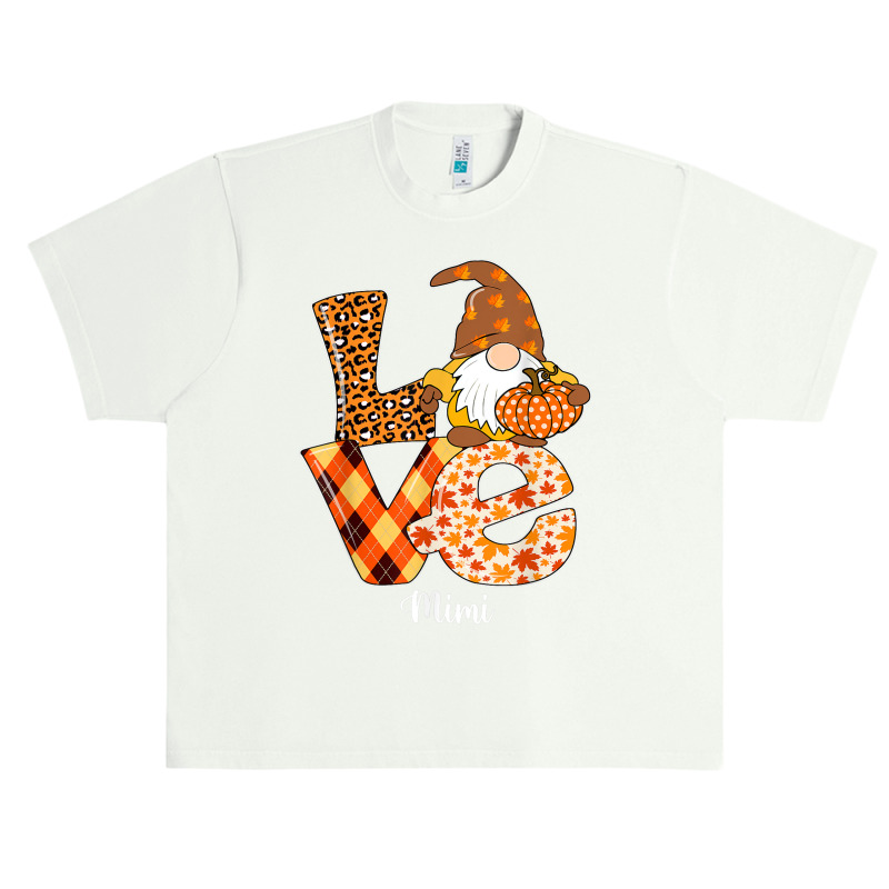 Love Gnome Pumpkin Mimi Thanksgiving Group Matching Urban Heavy T-shirt by Sapphire | Artistshot