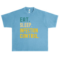 Vintage Retro Sunset Eat Sleep Infection Control T Shirt Urban Heavy T-shirt | Artistshot