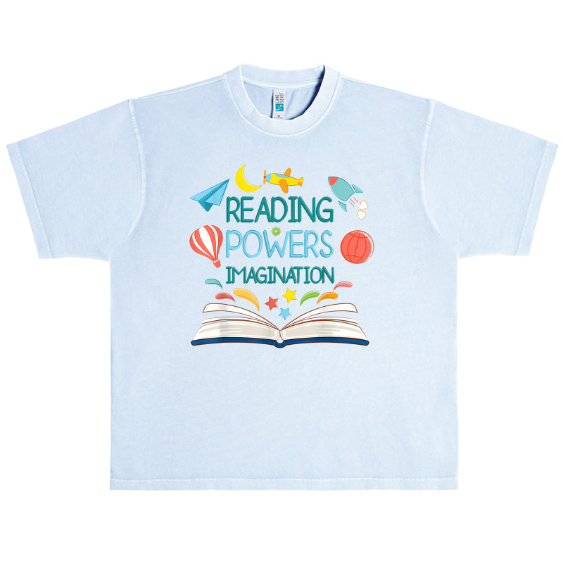 Reading Powers Imagination Books Bibliophile Teacher Urban Heavy T-shirt | Artistshot