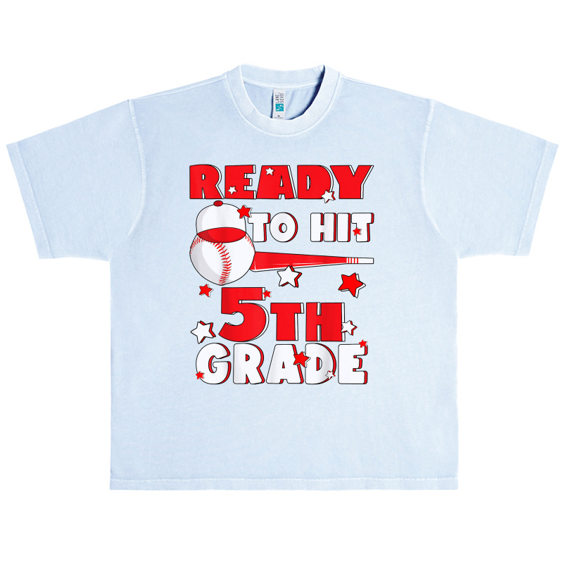 Ready To Hit 5th Grade Baseball Teacher Kids Back To School Urban Heavy T-shirt | Artistshot