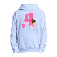 Girl_s 4 Year Old Ballerina 4th Birthday Party Ballet Dancer Urban Pullover Hoodie | Artistshot