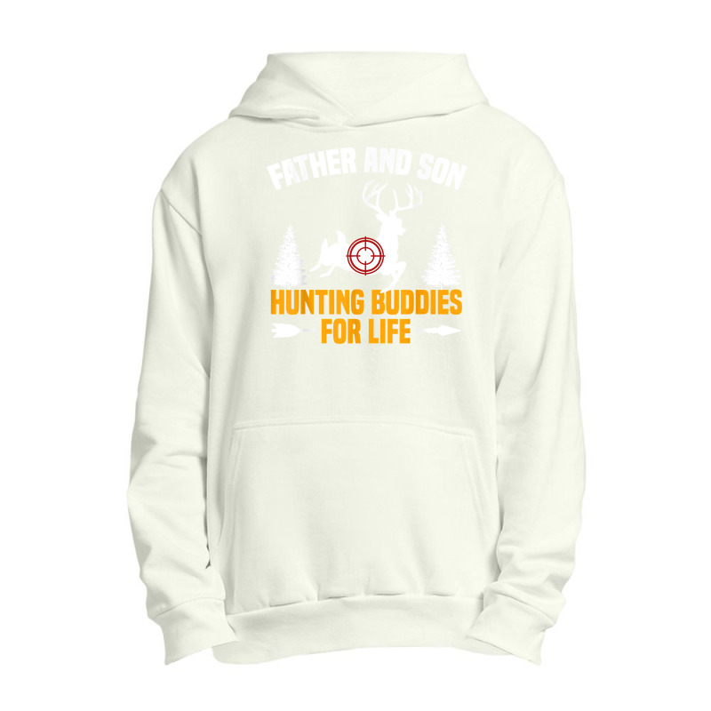 Mens Funny Father And Son Hunting Buddies Hunting Dad And Son Urban Pullover Hoodie | Artistshot