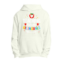 Teaching Future Bilinguals   Spanish Teachers Back To School T Shirt Urban Pullover Hoodie | Artistshot