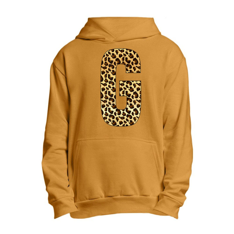 Letter G Alphabet Letters Leopard Cheetah Initial Urban Pullover Hoodie by Loves | Artistshot