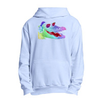 Alligator With Headphones And Sunglasses Urban Pullover Hoodie | Artistshot