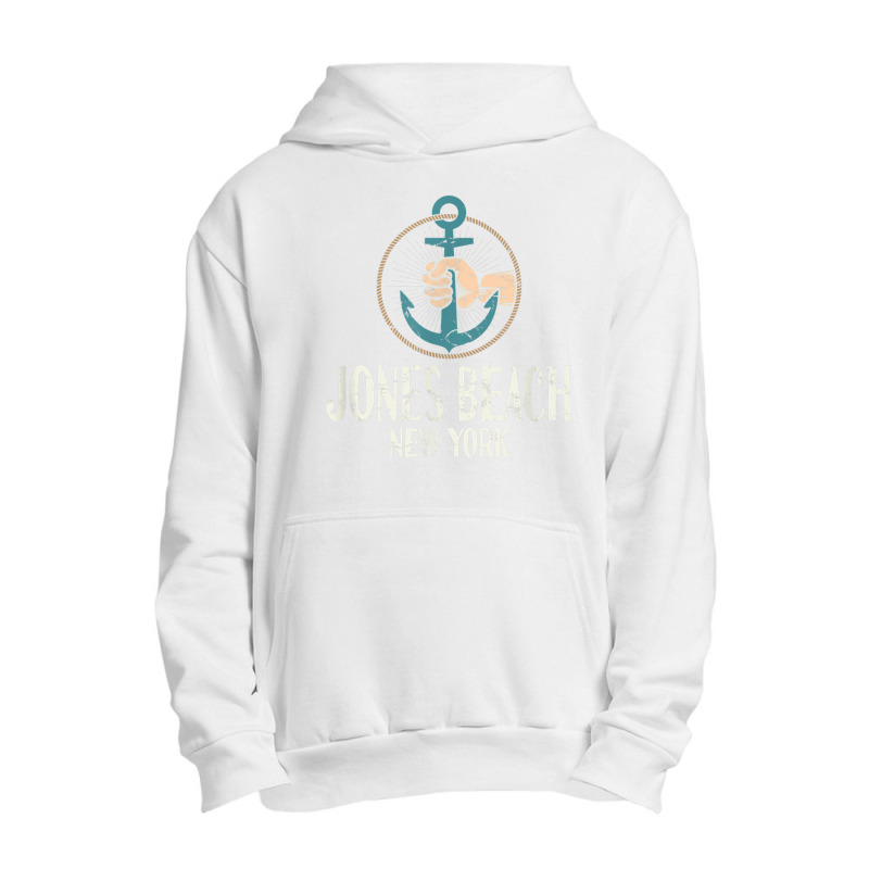 Jones Beach New York Boat Anchor T Shirt Distressed Urban Pullover Hoodie by cm-arts | Artistshot