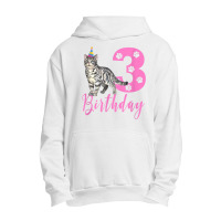 Cute American Shorthair 3th Birthday Urban Pullover Hoodie | Artistshot