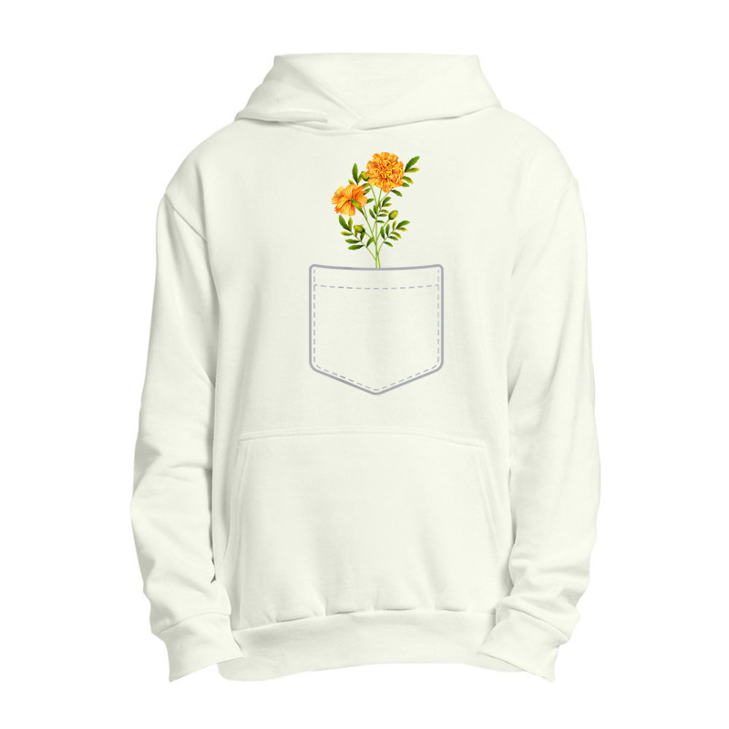 Marigold Flowers In Your Pocket T-shirt Urban Pullover Hoodie by Teemoney2 | Artistshot