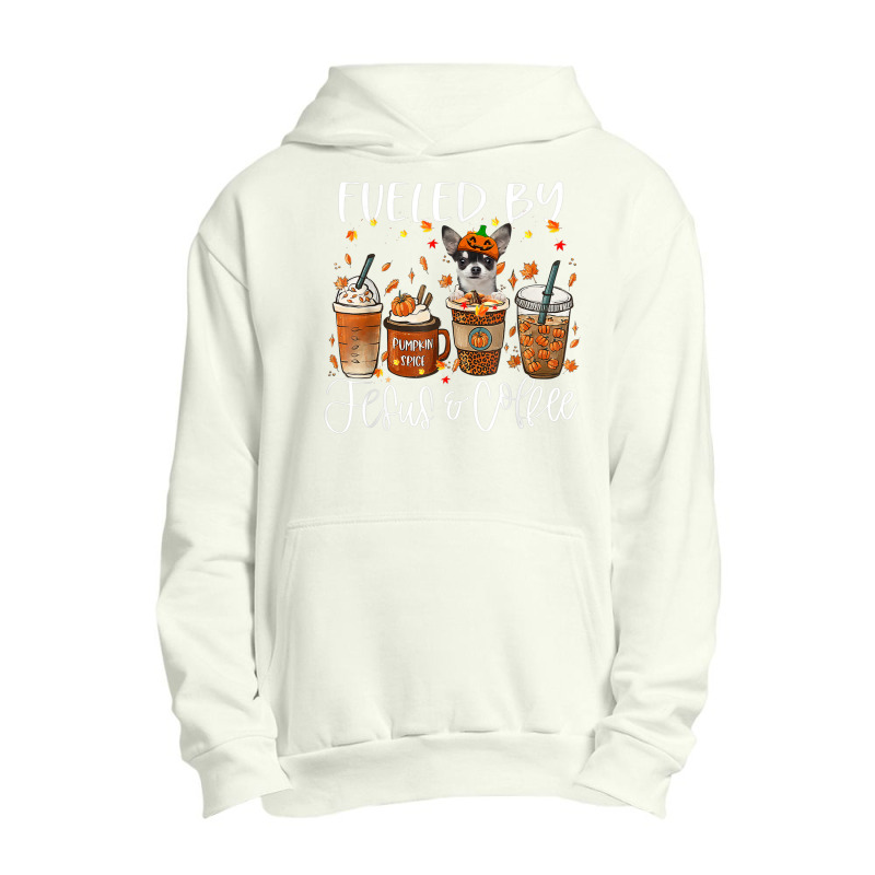 Fall Coffee Pumpkin Spice Latte Iced Autumn Chihuahua Urban Pullover Hoodie | Artistshot