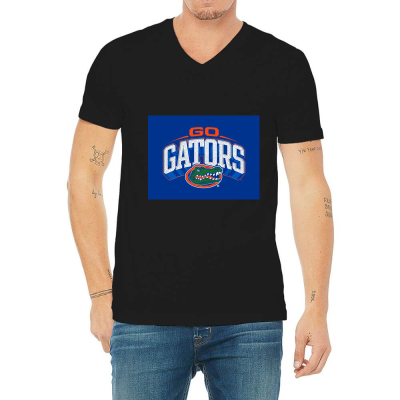 Go Gators Football V V-neck Tee | Artistshot