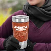 Usa Mississippi, Usa Mississippi Vintage, Usa Mississippi Art, Usa Mis Leatherette Tumbler | Artistshot