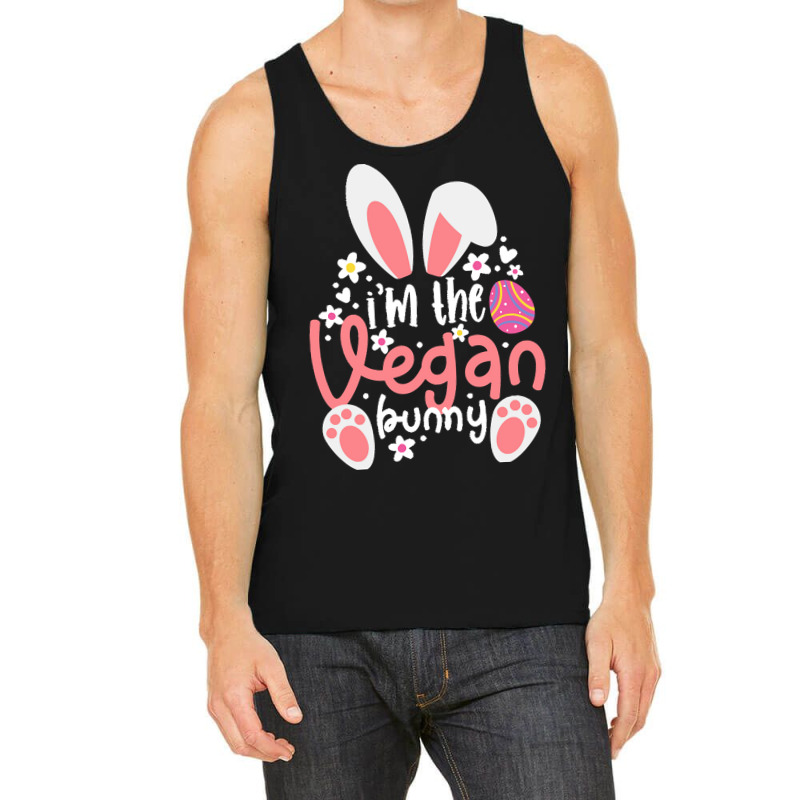 Vegan Design T  Shirt Bunny Ears I'm The Vegan Bunny Matching Easter V Tank Top by handjacquelyn42 | Artistshot