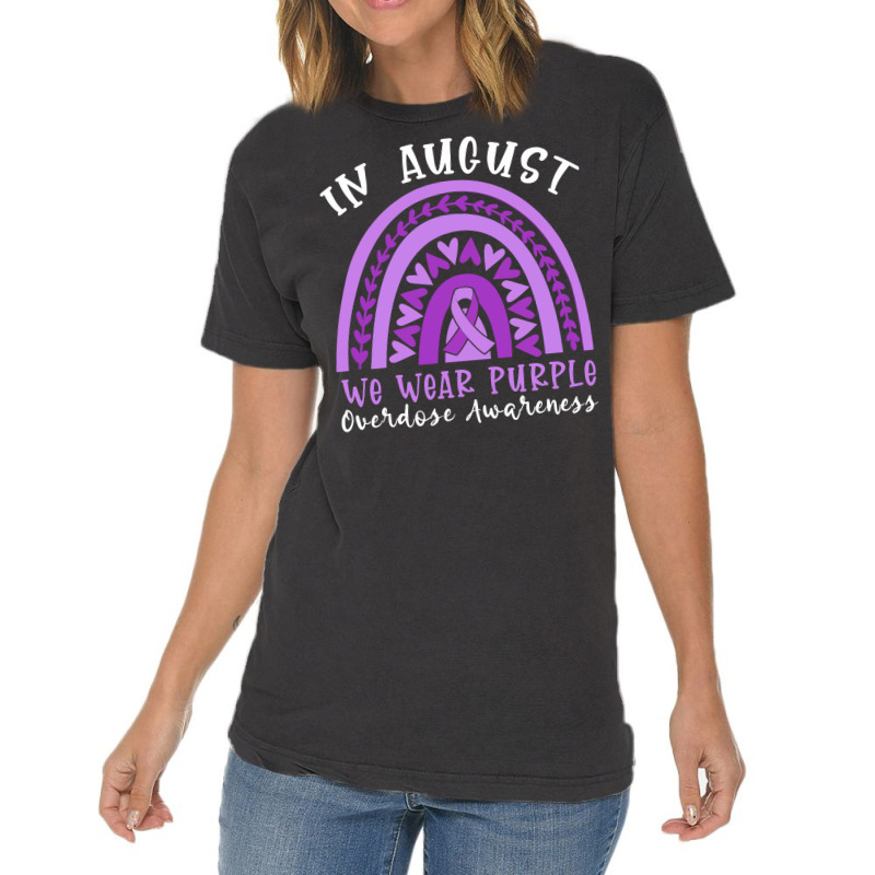 In Memory Of Overdose Awareness Vintage T-shirt | Artistshot