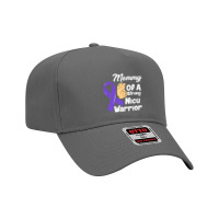 Mommy Of A Strong Nicu Warrior Baby Purple Ribbon Awareness Premium T Adjustable Baseball Cap | Artistshot