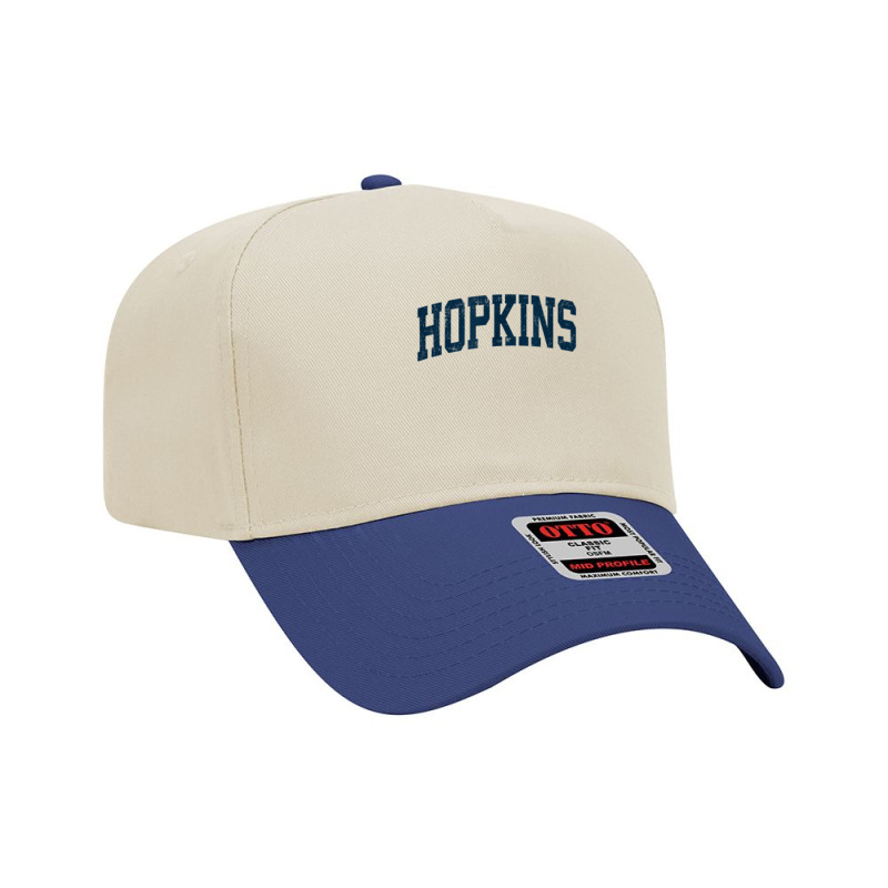 Hopkins Minnesota Mn Vintage Athletic Sports Navy Design T Shirt Adjustable Baseball Cap | Artistshot