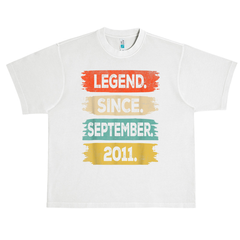 11 Years Old Gift Legend Since September 2011 11th Birthday Urban Heavy T-shirt | Artistshot