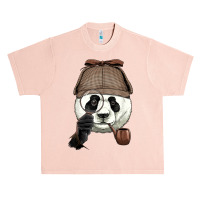 Detective Giant Panda Spy Investigator Wildlife Bear Lover Urban Heavy T-shirt | Artistshot