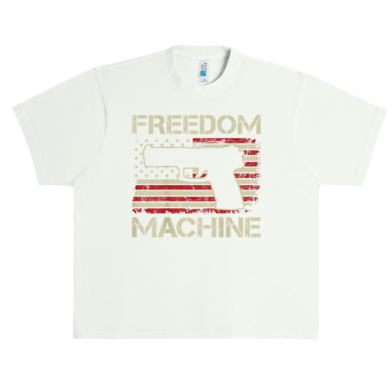 Freedom Machine   Pro Gun 2nd Amendment Pistol Usa (on Back) Urban Heavy T-shirt | Artistshot