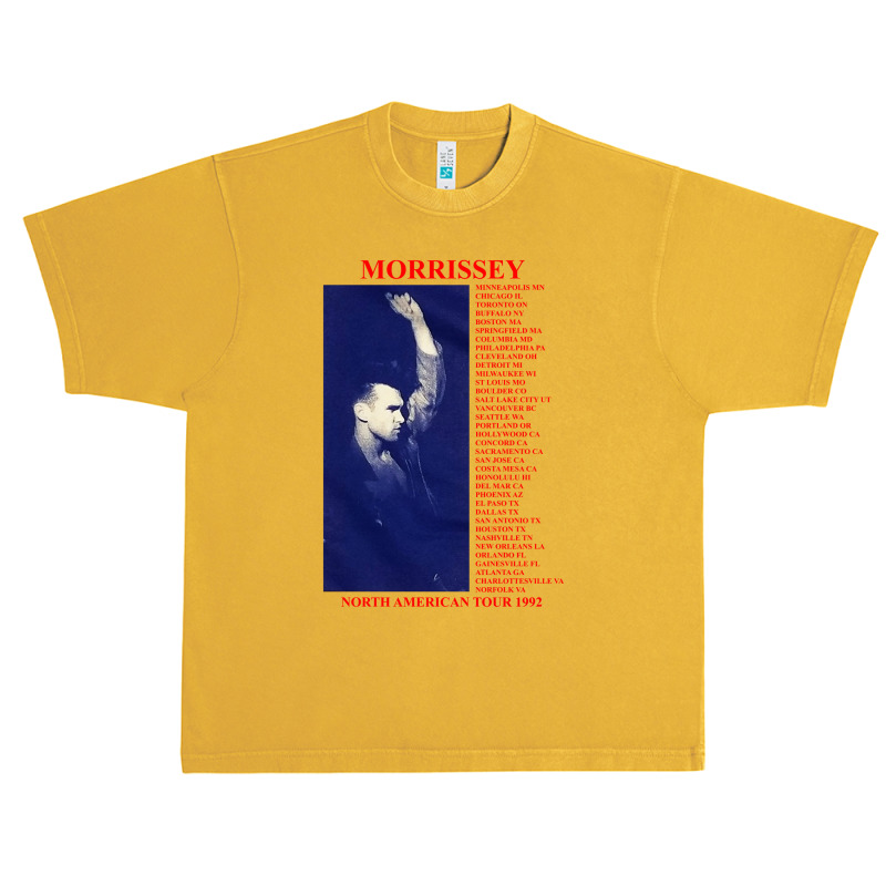 Morrissey Silkscreened 1992 North American Tour Shirt The Smiths (ligh Urban Heavy T-shirt by cm-arts | Artistshot