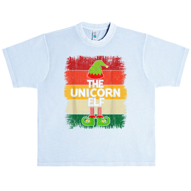 The Unicorn Elf Matching Group Christmas Party Pajama Urban Heavy T-shirt | Artistshot