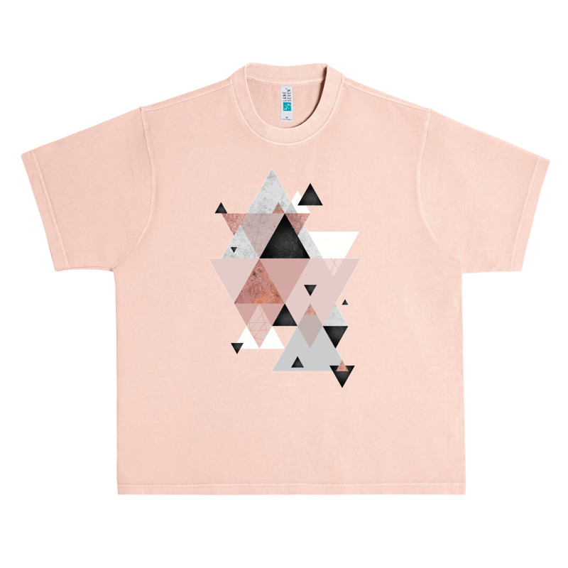 Geometric Compilation In Rose Gold And Blush Pink Urban Heavy T-shirt | Artistshot