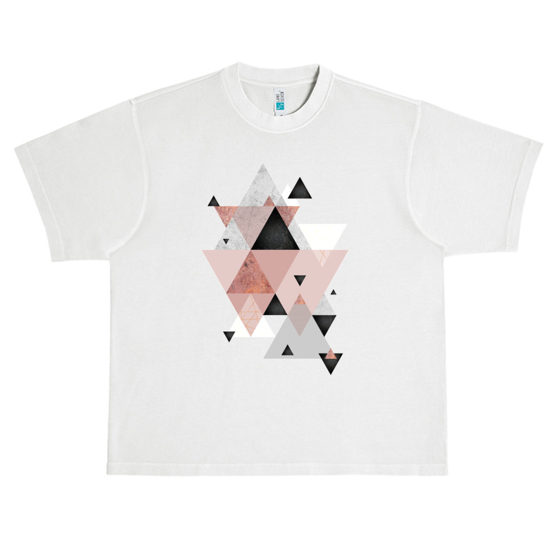 Geometric Compilation In Rose Gold And Blush Pink Urban Heavy T-shirt | Artistshot