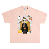 Funny Halloween Dobermann Dog T  Shirt Halloween Dobermann Dog Witch H Urban Heavy T-shirt | Artistshot