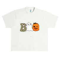 Gift Idea T  Shirt Hey Boo Cute Ghost With Pumpkin Halloween T  Shirt Urban Heavy T-shirt | Artistshot