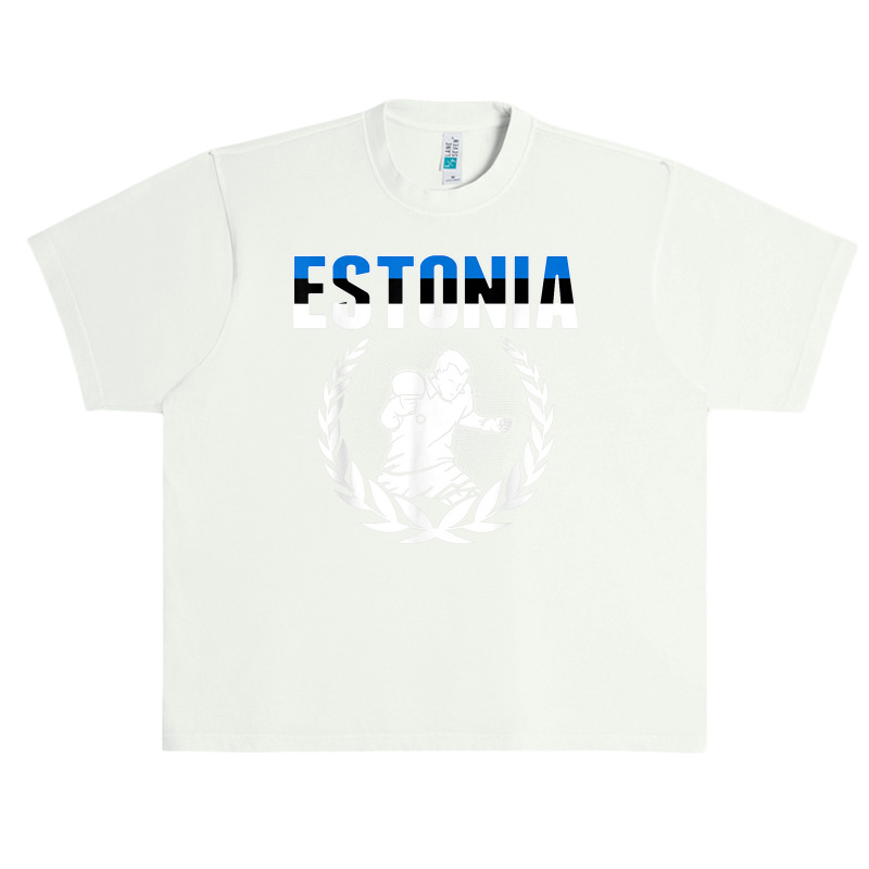 Estonia Table Tennis Fans Jersey Estonian Ping Pong Lovers Urban Heavy T-shirt | Artistshot