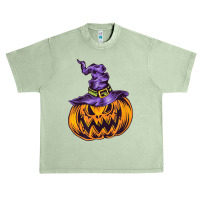 Halloween Pumpkin Witch Hat Witchcraft Costume Urban Heavy T-shirt | Artistshot