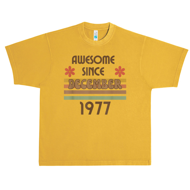 Awesome Since December 1977 Year Old Birthday Retro Urban Heavy T-shirt | Artistshot