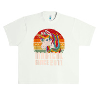 Magical Since 2011 Vintage Unicorn Birthday Urban Heavy T-shirt | Artistshot