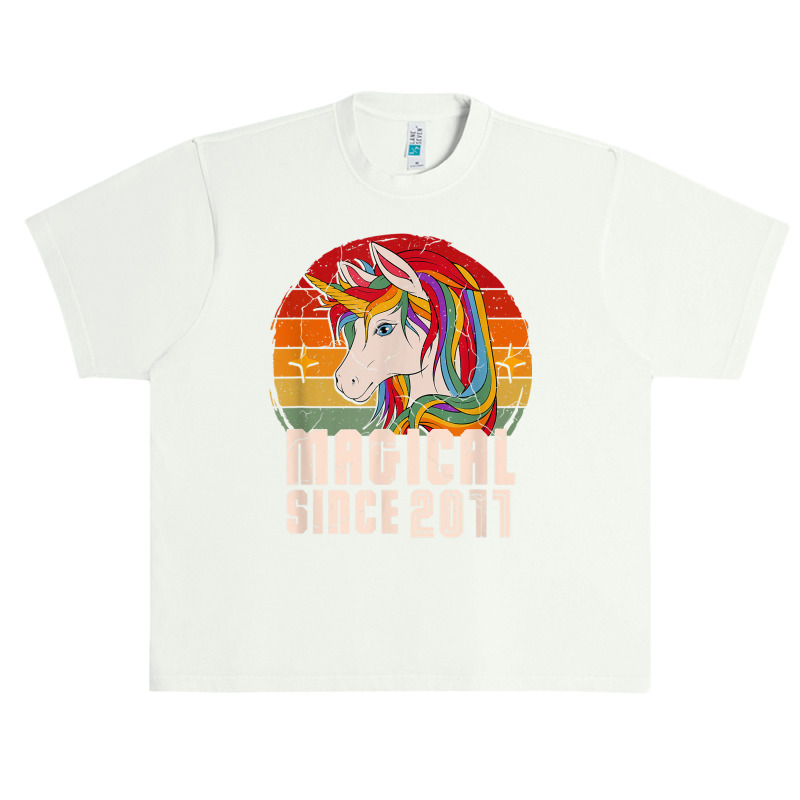 Magical Since 2011 Vintage Unicorn Birthday Urban Heavy T-shirt | Artistshot