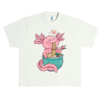 Ramen Axolotl Noodles Graphic Urban Heavy T-shirt | Artistshot