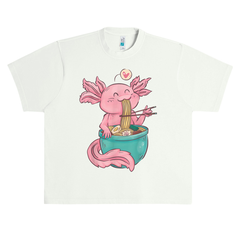 Ramen Axolotl Noodles Graphic Urban Heavy T-shirt | Artistshot