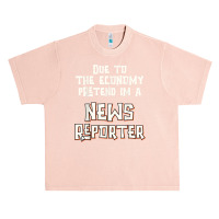 Due Economy Pretend Im News Reporter Easy Halloween Costume Urban Heavy T-shirt | Artistshot