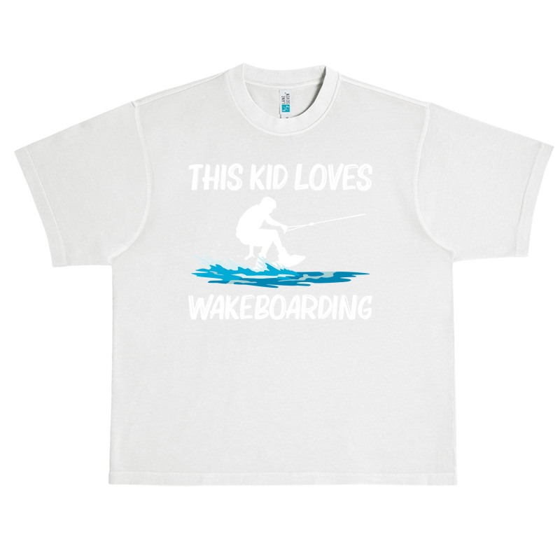 Cool Wakeboarding For Kids Boys Wakeboard Surfer Wakeboarder Pullover Urban Heavy T-shirt | Artistshot