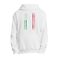 Italy Usa Flag 4th Of July Patriotic American Italian Flag T-shirt Urban Pullover Hoodie | Artistshot