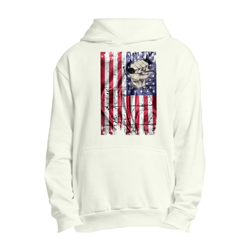 Longshoreman Vintage American Flag Usa Fist And Hook Tank Top Urban Pullover Hoodie | Artistshot