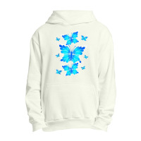 Majestic Butterfly   Blue Butterflies Morpho T Shirt Urban Pullover Hoodie | Artistshot