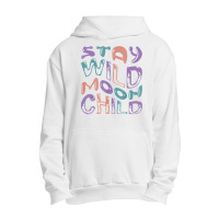 Wavy Retro Groovy   Stay Wild Moon Child T Shirt Urban Pullover Hoodie | Artistshot