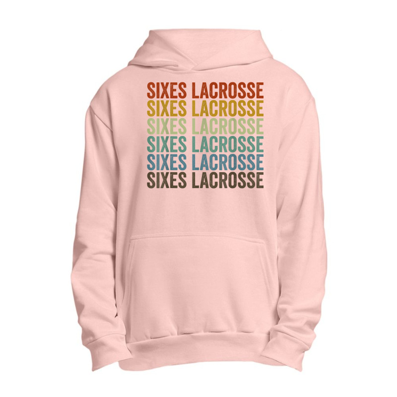 Sixes Lacrosse Sports Retro Urban Pullover Hoodie by Queenie | Artistshot