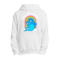 Feeling Stabby Narwhal Kawaii Whale Gift Teen Girls Women Urban Pullover Hoodie | Artistshot