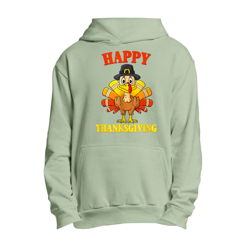 Happy Thanksgiving Turkey Day Fall Season Funny Cute Toddler Urban Pullover Hoodie | Artistshot