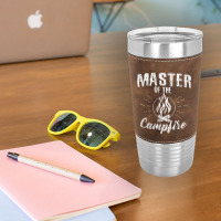 Master Of The Campfire, Camping Scout Gift Leatherette Tumbler | Artistshot