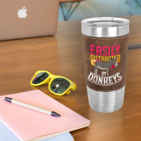 Funny Farm Animal Lover Gift Donkey Leatherette Tumbler | Artistshot