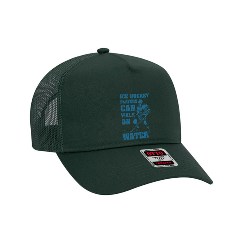 Ice Hockey Players Can Walk On Water Mesh Back Trucker Hat | Artistshot