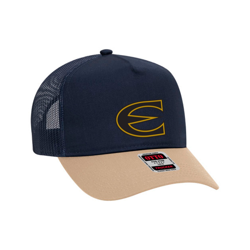 Emporia State Hornets Mesh Back Trucker Hat by Ellard grey | Artistshot