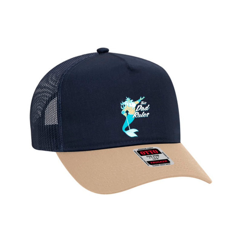 Mermaid King Triton Mesh Back Trucker Hat by Bulumata | Artistshot